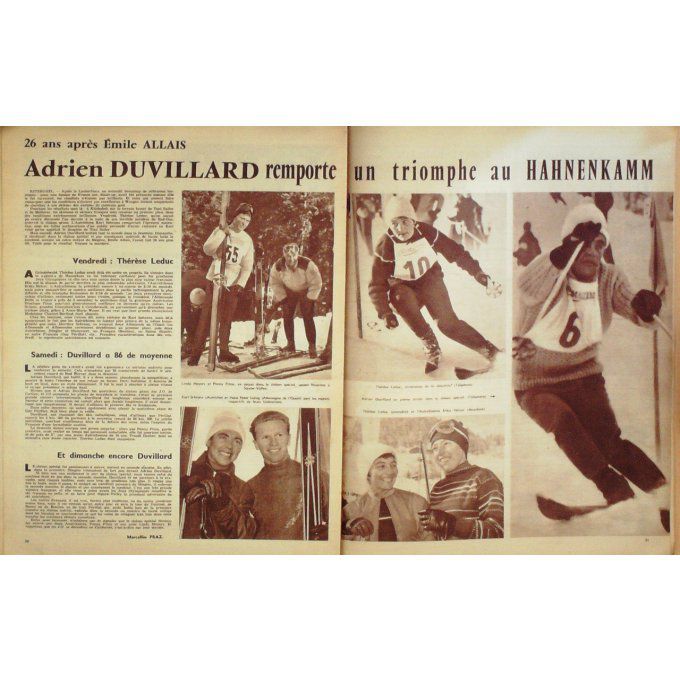 Miroir Sprint 1960 #  711 18 Jan Duvillard Domenech Lenoir Kolev Hoevenaers Fore Demu