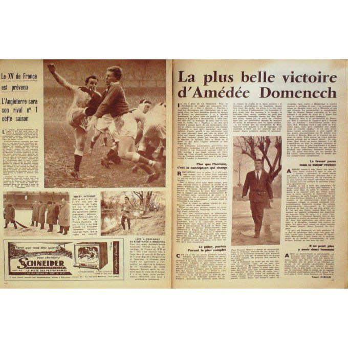 Miroir Sprint 1960 #  711 18 Jan Duvillard Domenech Lenoir Kolev Hoevenaers Fore Demu