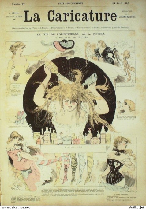 La Caricature 1880 #  17 Vie de PolichinelleDraner Robida Négro Trick