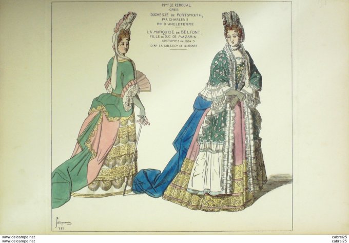 Keroual Marquise de Belfont Portsmouth Duchesse  fille de Mazarin en 1694