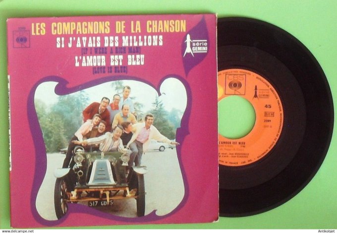 Les Compagnons de la chanson 45T EP Si j'avais des milllions 1968