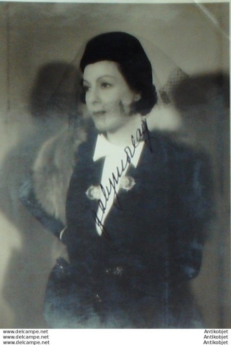 Morlay Gaby (photo de presse) 1930 dédicacée