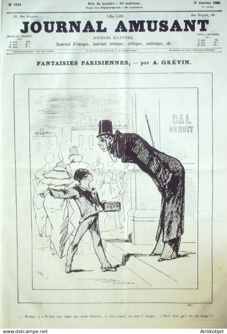 Le Journal Amusant 1880 # 1222 Les lavandieres par Leonce Petit