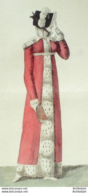 Costume Parisien 1811 # 1119 Redingote à capuchon