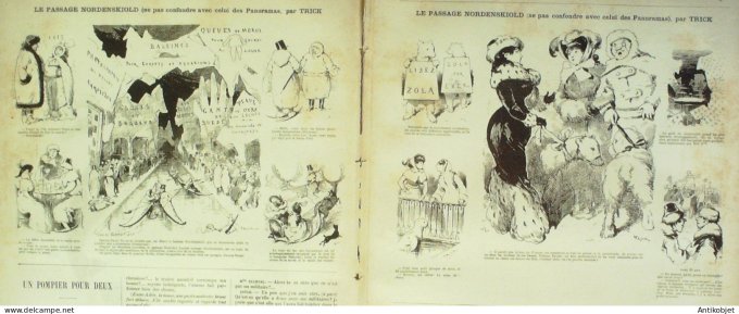 La Caricature 1880 #  17 Vie de PolichinelleDraner Robida Négro Trick