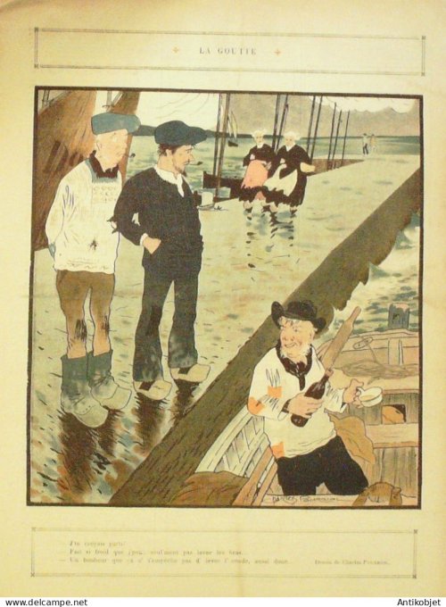 Le Rire 1909-12-11 # 358 Journal humoristique Ed.Originale Onoto porte-plume reservoir