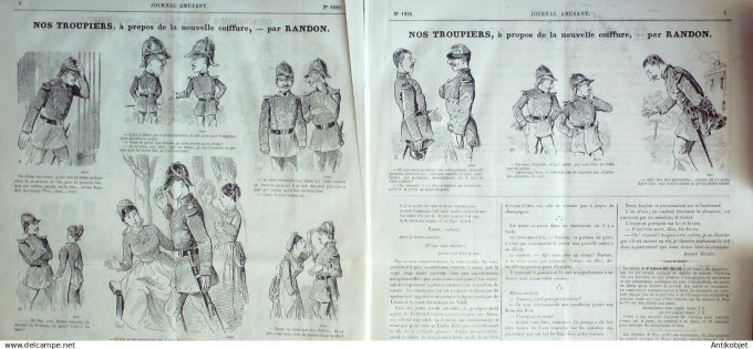 Le Journal Amusant 1880 # 1222 Les lavandieres par Leonce Petit