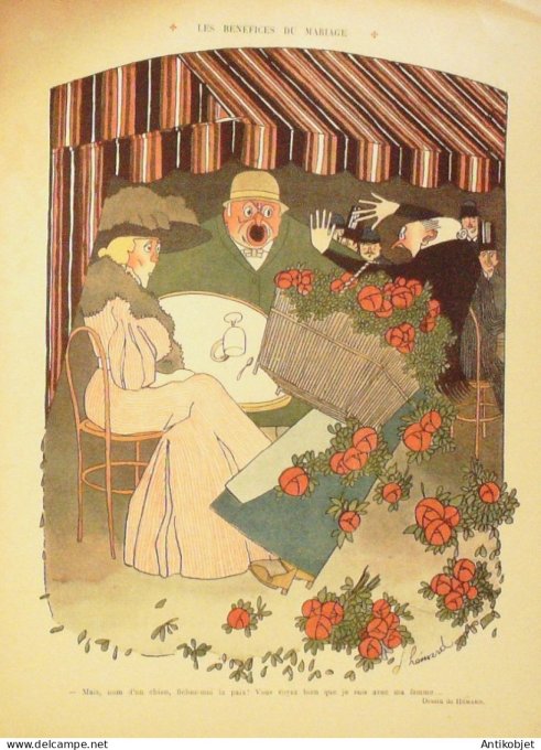 Le Rire 1909-12-11 # 358 Journal humoristique Ed.Originale Onoto porte-plume reservoir