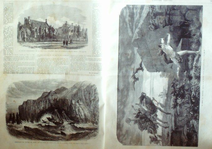 L'Univers illustré 1868 # 712 Danemark Seeland St-Maur (94) Mont-Cenis Allemagne Weimar