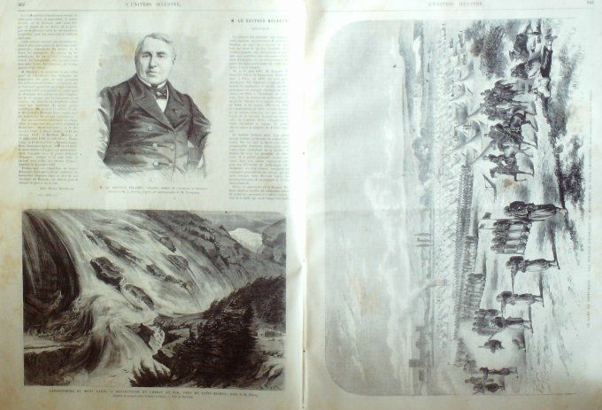 L'Univers illustré 1868 # 712 Danemark Seeland St-Maur (94) Mont-Cenis Allemagne Weimar