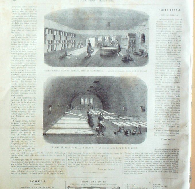L'Univers illustré 1868 # 712 Danemark Seeland St-Maur (94) Mont-Cenis Allemagne Weimar
