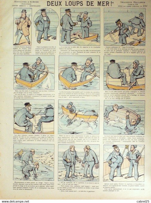 Deux Loups  de Mer (Pellerin d'epinal) Augé