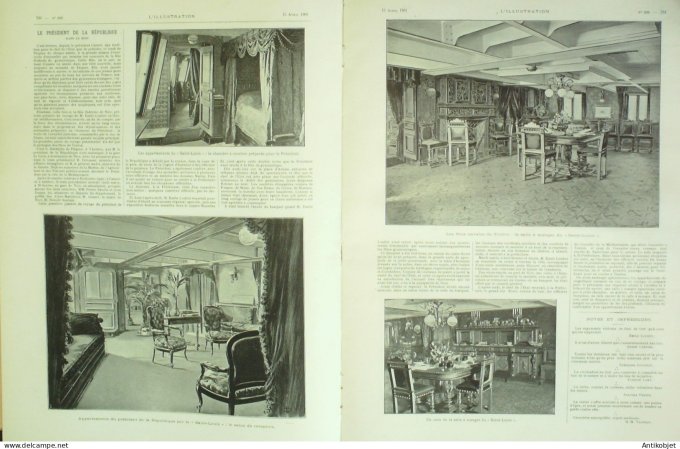 L'illustration 1901 n°3033 Toulon (83) Nice (06) Chine Si-Ling Tao Kouang Kia-King Sénégal