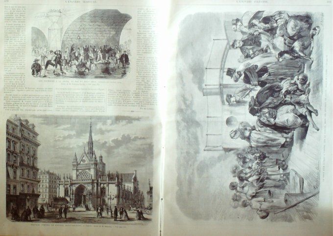 L'Univers illustré 1868 # 713 Inde Lucnow Durbar Italie ComeHongrie Pesth 