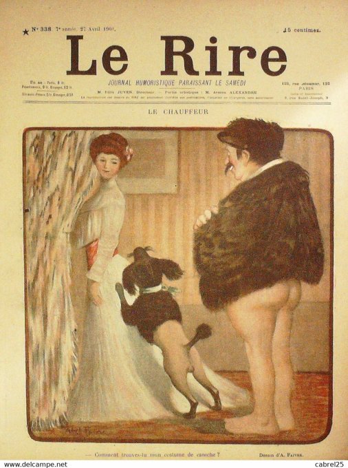 Le Rire 1901 n°338 Delaw Faivre Huard Quinel Avelot Baroni Dumont Tiret Bognet