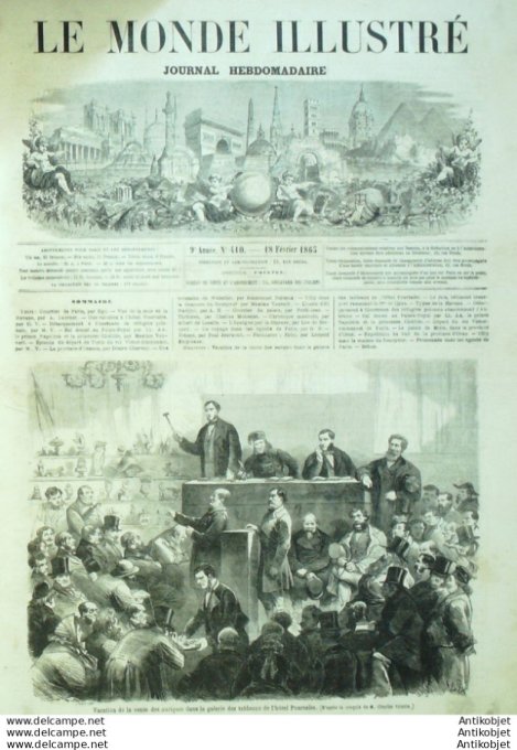 Le Monde illustré 1865 n°410 Oaxaca Cuba Havane Italie Constance Turin Florence
