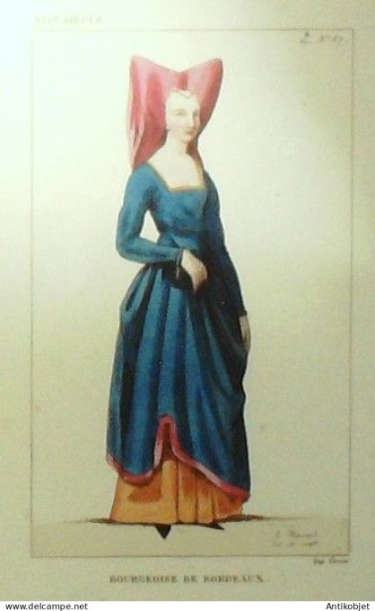 Nouvelle-Aquitaine (33) Bourgeoise Bordelaise signé Maillard XIXème