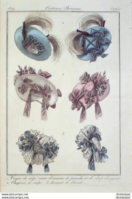 Les Modes parisiennes 1862 n°1026 Robes en velours garnies brodées mantelets