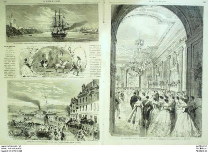 Le Monde illustré 1865 n°410 Oaxaca Cuba Havane Italie Constance Turin Florence