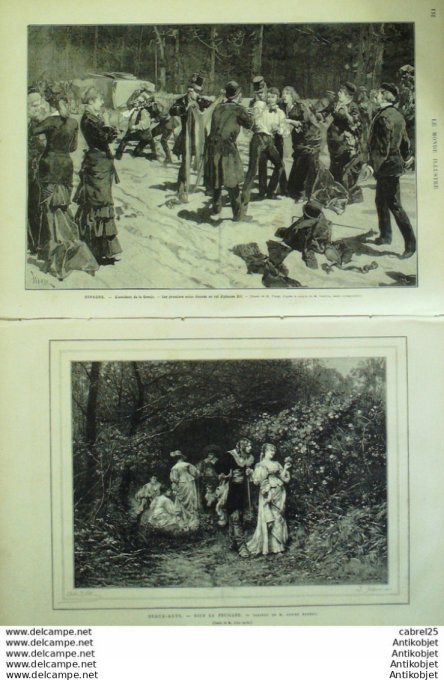 Le Monde illustré 1879 n°1170 Espagne Granja Japon Okoman Sai Sabro Tatski Ikoma Roumélie Bulgarie B