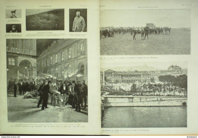 L'illustration 1905 n°3249 Alphonse XIII roi d'Espagne attentat Rochefort (17) Baron Rotschild Sénég