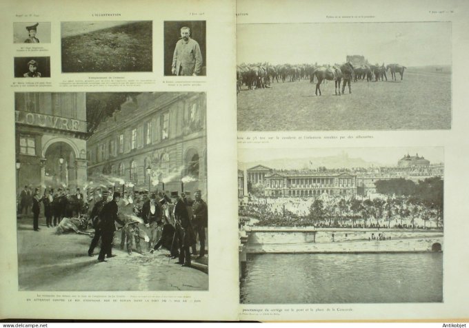 L'illustration 1905 n°3249 Alphonse XIII roi d'Espagne attentat Rochefort (17) Baron Rotschild Sénég