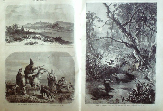 L'Univers illustré 1868 # 714 Autriche Bukowine Czernowitz Sèvres Suisse Simplon Elbe Porto-Ferra 