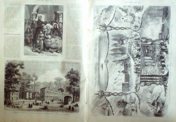 L'Univers illustré 1868 # 714 Autriche Bukowine Czernowitz Sèvres Suisse Simplon Elbe Porto-Ferra 
