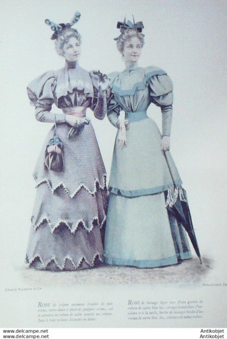 La Mode pratique 1893 # 32 Robes de crépon et lainage