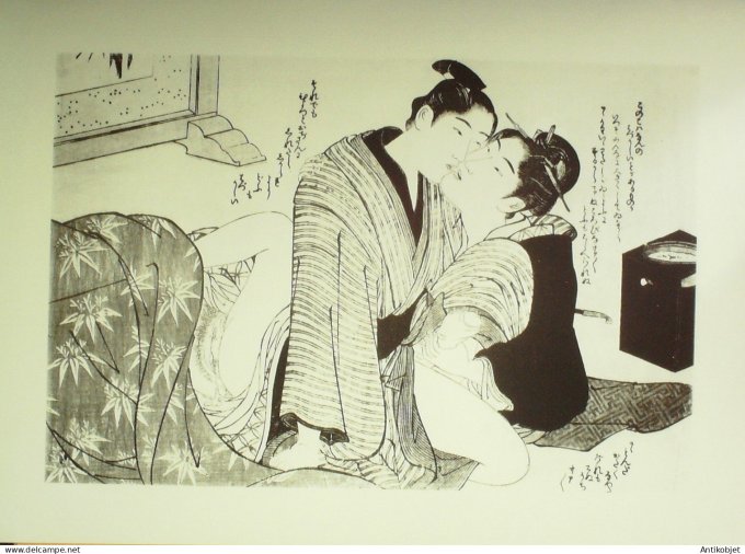 Estampe Japonaise scène érotique (Katsukawa Shuncho 1726-1793)