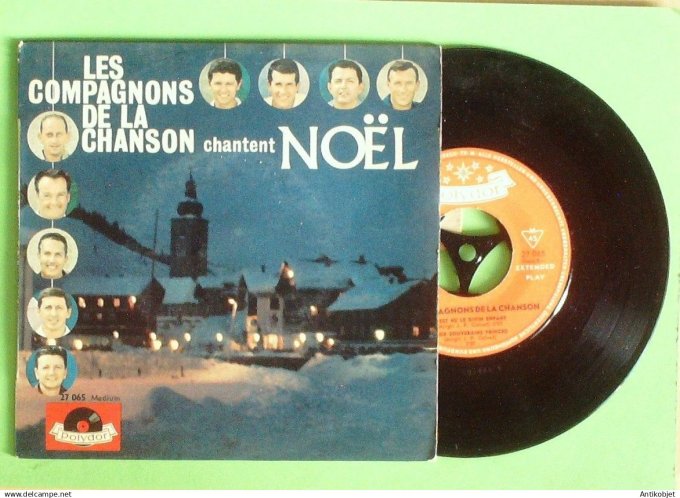 Les Compagnons de la chanson 45T EP chantent  (languette) 1963