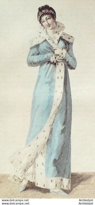 Costume Parisien 1811 # 1120 Pardessus fourré en hermine