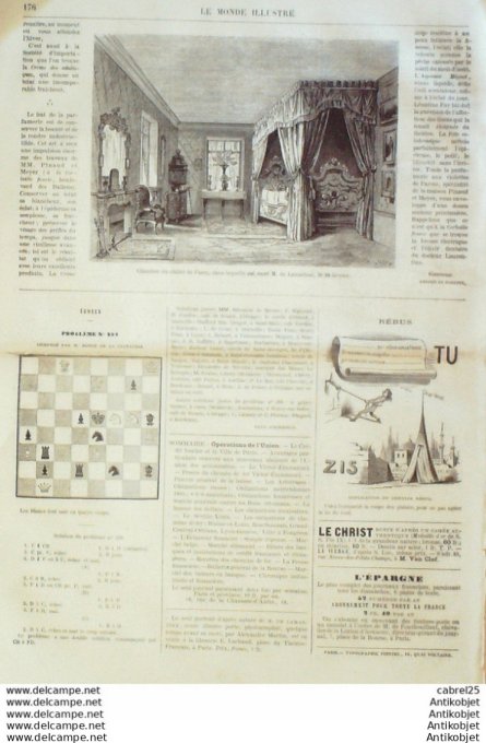 Le Monde illustré 1868 n°622 Le Havre (76) Lerida Belgique Bruxelles Brest (29)