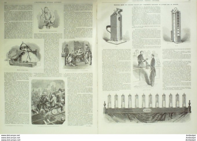 L'Illustration 1850 n°406 Angleterre BIRKENHEAD LONDRES Fumeurs d'OPIUM La HOUILLE