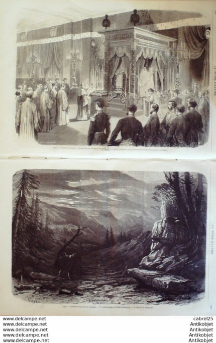 Le Monde illustré 1868 n°622 Le Havre (76) Lerida Belgique Bruxelles Brest (29)