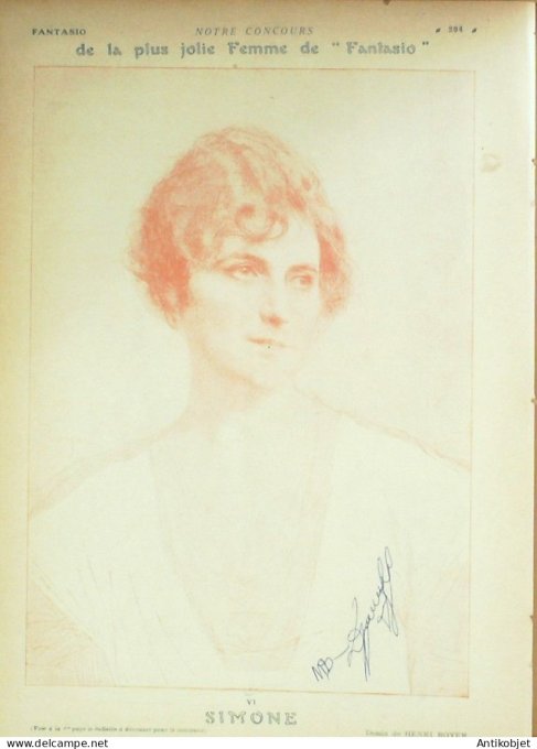 Fantasio 337 1921 Royer Ranson Lorenzi Milliere Gesmar Vallee