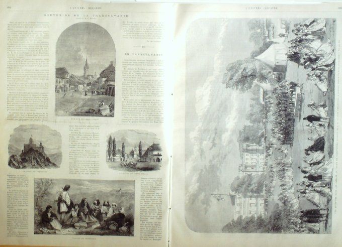 L'Univers illustré 1868 # 715 Pérou Arequipa Buckingham Transylvanie Suisse Zurich Bagnères-Luchon