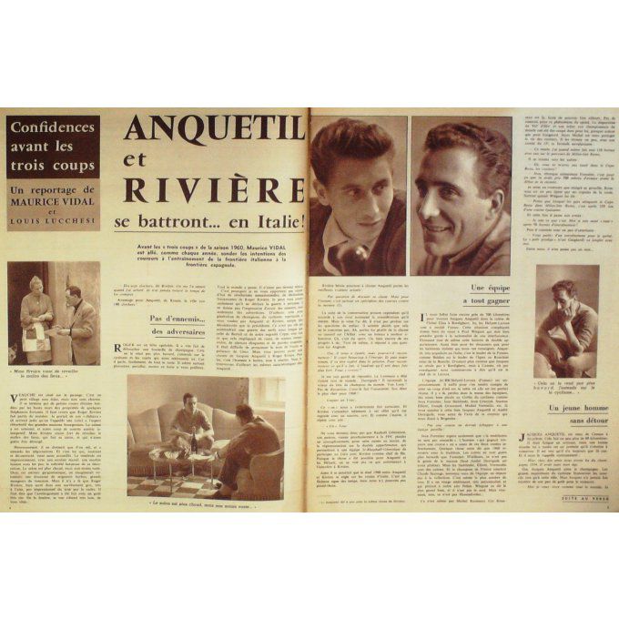 Miroir Sprint 1960 n° 715 15/2 DOUGLAS SETE ET LE RACING GARDANNE ANQUETIL RIVIERE