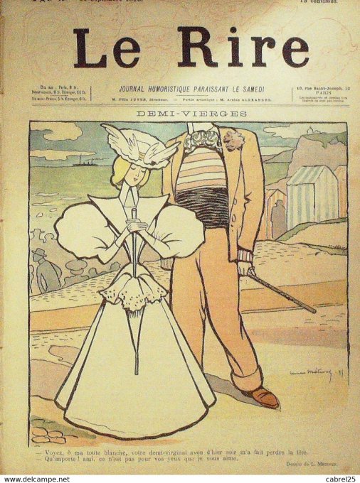 Le Rire 1895 n° 46 Métivet Radiguet Rabier Léandre Roedel Godefroy  Eloy Vincent Delaw
