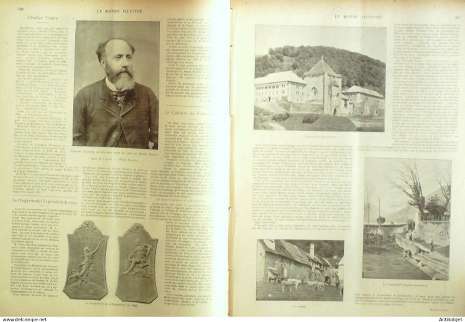 Le Monde illustré 1898 n°2142 EgypteAbydos Espagne Roncevaux Metz (57) Madagascar Raoekina