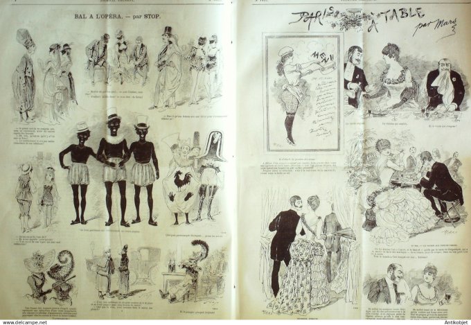Le Journal Amusant 1884 # 1437 Forte noce par Leonce Petit