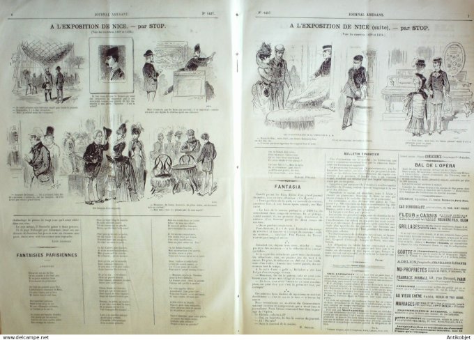 Le Journal Amusant 1884 # 1437 Forte noce par Leonce Petit