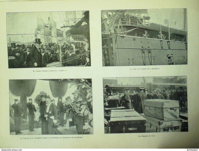 Le Monde illustré 1901 n°2321 Dunkerque (59) Compiègne (60) Etats-Unis Roosevelt Dunkerque (62)