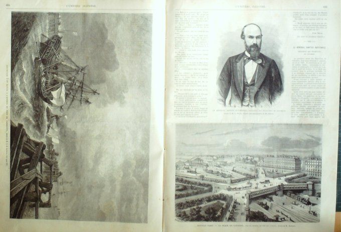 L'Univers illustré 1868 # 716 Metz (57) Rome Campo-Santo Nvle-Zélande Teramakau Wanganui Florence