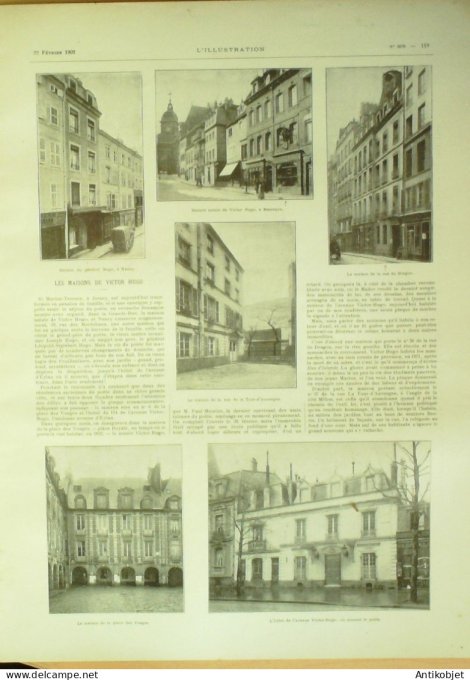 L'illustration 1902 n°3078 Maroc Chérifiennes Victor Hugo Georges Hauteville-House Monaco Santos-DU