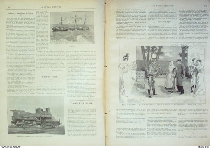 Le Monde illustré 1895 n°1989 Zanzibar Madagascar Majunga Uxégney Bouzey (88)