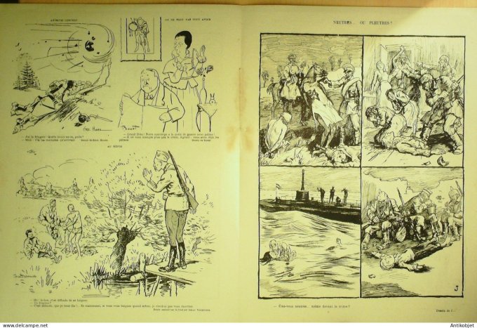 Le Rire Rouge 1916-08-26 #  93 Journal humoristique Ed.Originale Truc d'Isaac