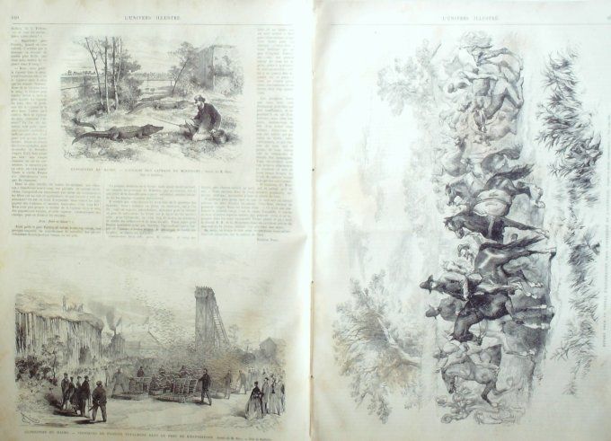 L'Univers illustré 1868 # 717 Italie Ischia Tarentelle Cadix Plymouth Le Havre (76) Ivoire trafic