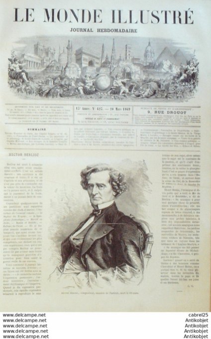 Le Monde illustré 1868 n°623 Turquie Constantinople Puad Pacha St Malo St Servan (35) Italie Loretto