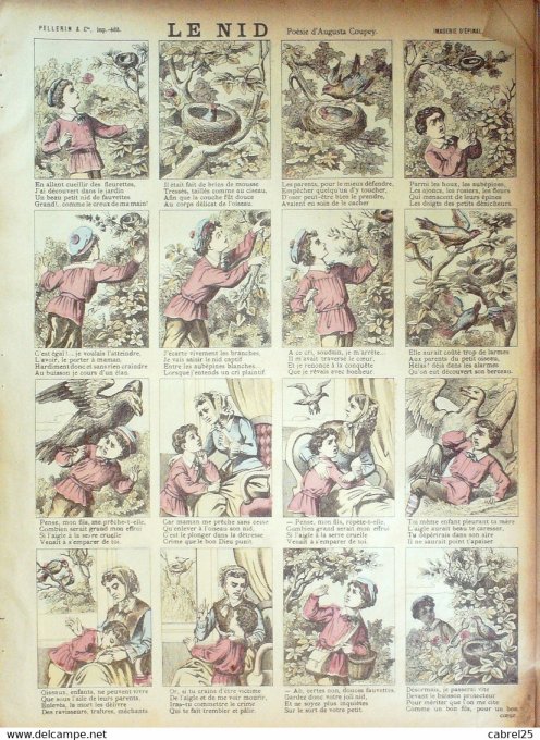 Le Nid (Augusta Coupey) (Pellerin d'epinal)